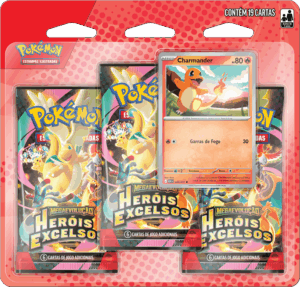 Blister Triplo Pokémon Charmander ME02.5 Heróis Excelsos