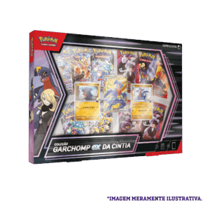 Box Pokémon Coleção Garchomp ex da Cíntia