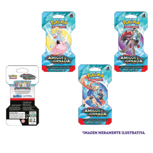 Blister Unitário Pokémon Escarlate e Violeta 9 Amigos de Jornada