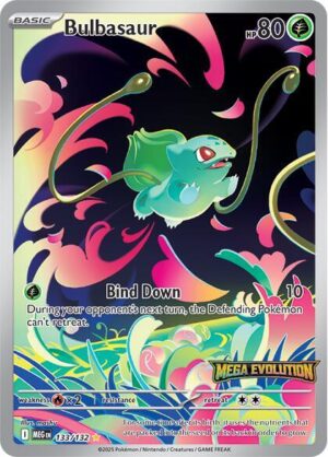 Bulbasaur - 133/132 (Mega Evolution Stamped) • Graded AGS 10